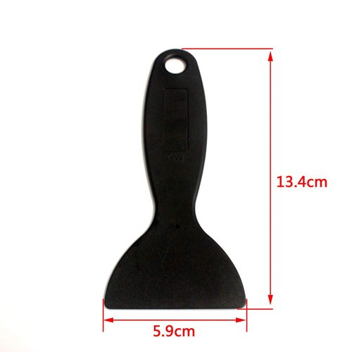 6 Pieces Plastic Spatula Plastic Scraper Tool Car Vinyl Wrap Squeegee Window Film Squeegee Vinyl Film Wrap Cleaning Scraper Air Bubble Remover Sticker Installation Tool, Black