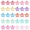 30 PACK Star Snap Hair Clips, Colorful Snap Kawaii Hair Clips, Non-slip Cute Lovely Metal Hair Barrettes, Star Hair Accessories for Women Girls