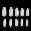 VIVACE Natural Full Cover Coffin 500 Nail Tips 10Sizes,Long Ballerina Nails Acrylic Gel Nail Tips With Clear Plastic Case (Natural Full Cover Coffin)
