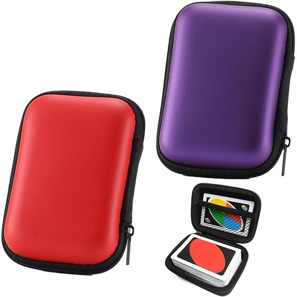 2 Pcs Card Game Case Playing Card Holder for UNO Soft Cloth Playing Card Case Waterproof Card Storage for Outdoor Gaming or Camping