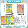 Wiooffen 168 Pages Easter Maze Books for Kids Ages 3-8, 6-Pack- 6 Beginner Level Kids Activity Books Busy Books Easter Basket Stuffers Children Amazing Mazes Fun Games Birthday Gifts Supplies