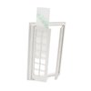 Dollhouse Accessories Miniature Windows 1: 12 Scale Furniture Window Frame Model 28 Panes Dollhouse Decoration Fiary Window DIY Mini House Ornaments (White)