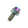 Wanyifa Titanium M5x12mm with Washers Bicycle Water Bottle Cage Hex Bolts Pack of 4 (Colorful)