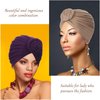 SATINIOR 4 Pieces African Headwrap Turban for Black Women Hair Bonnet Hair Wrap Head Scarf Headwrap Hat(Purple, Black, Navy, Camel)