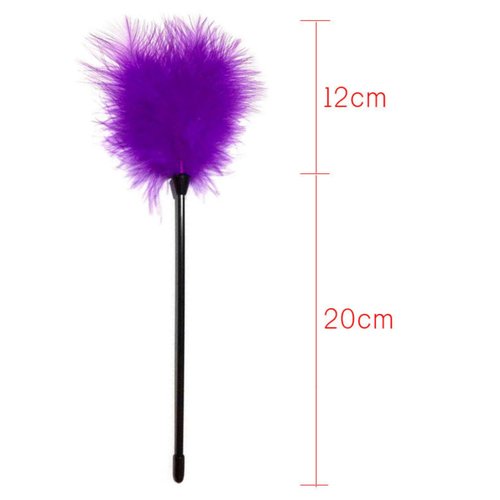Dzrige Interactive Cat Toys Teaser Wand Black Long Sticks with Purple Soft Plush Tips Funny Pet Feather Supplies for Indoor Bored Cat and Kitten Play Training Interactive Toys
