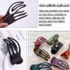 7 PCS Curved Hair Clip Classical Duckbill Hair Barrettes No Slip French Concord Flat Ponytail Hair Clamps Women Oval Hair Claw Strong Hold Side Clamps for Girl Thick Thin Hair Cute Hair Accessories