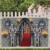 Avezano Medieval Party Banner Medieval Castle Backdrop Medieval Castle Backdrop Medieval Party Decorations Medieval Themed Party Supplies 70.8 x 43.3 Inch