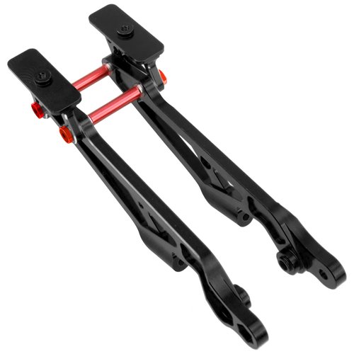 ShareGoo Aluminum Alloy Rear Wing Mount Upgrade Parts Compatible with Arrma 1/8 Kraton Notorious Outcast Talion Typhon 6S BLX RC Car,Replace of AR320347 (Red)