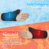 Wrist Ice Pack Wrap - Adjustable Hand Support Brace with Removable Splints & Reusable Gel Pack, Hot Cold Therapy for Pain Relief of Carpal Tunnel, Rheumatoid Arthritis, Tenosynovitis, Sports Injuries