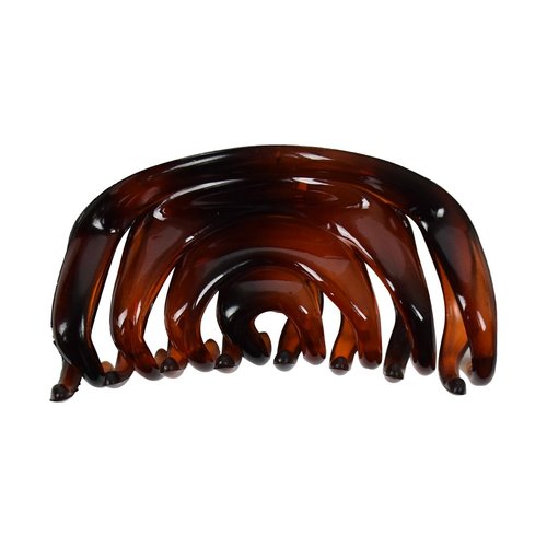 3.75 inch Concentric Circles Jaw Clip - Tortoise