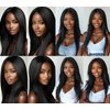 Straight Human Hair Bundles 24 26 28 Inch Premium Black Color Brazilian Virgin Remy Hair Extensions Ideal for Black Women