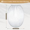 Windyun 60 Pcs Paint Strainer Bags 5 Gallon White Fine Mesh Filter Bag Disposable Paint Strainer Bag 5 Gallon Bucket Strainer with Elastic Top Opening Hydroponic Paint Filter Bag for Paint Gardening