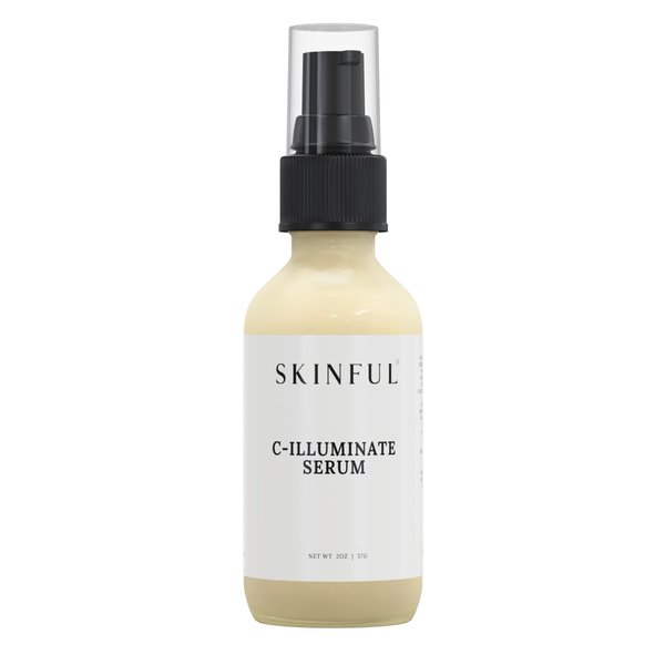 Skinful C-Illuminate Vitamin C Serum for Face with Hyaluronic Acid - 2oz