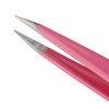 Tweezerman Stainless Steel Point Tweezer - Eyebrow Precision Tweezers, Facial and Ingrown Hair Removal (Pretty In Pink)