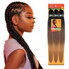 Sensationnel X-pression Prestretched Braiding Hair - Kanekalon Flame Retardant Smooth Yaki Braid Hair Extension 3X 58 Inch (1 Pack, T1B/27)