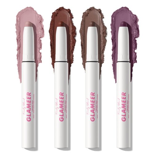 GLAMEER Eyeshadow, 4 Colors Eyeshadow Stick Set,Colorful Glitter Eyeshadow Stick Set Waterproof Long Lasting High Pigmented Eye Shadow,Matte Professional Bright-colored Eye Shadow(Eyeshadow-D)