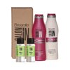 RECAMIER Anti Frizz Shampoo Conditioner Set Hair 10.1 OZ + 2 Nano keratin Shots