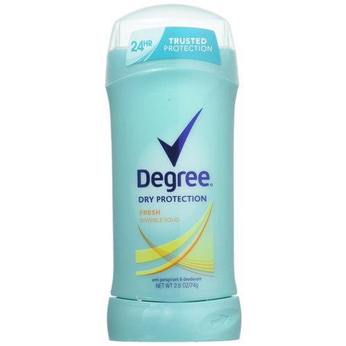 Degree Women Dry Protection Deodorant, Invisible Solid, Fresh 2.6 Oz (74 G) (Pack of 5)