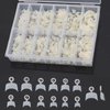 600Pcs Short Square Nails Tips Half Cover Acrylic False Nails with Box, 12 Sizes (Natural)