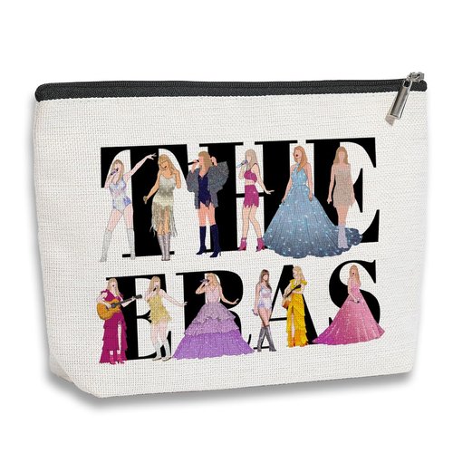 kdxpbpz Singer Makeup Bag, Music Lovers Gifts for Women, Friendship Gifts for Women Friends Sister, TS Fans Makeup Bag, Birthday Christmas Gifts for Her