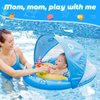 LAYCOL Baby Pool Float with UPF50+ Sun Protection Canopy & Toy Play Console for Infant, Toddler, Adjustable Safety Seat for 3-36 Months