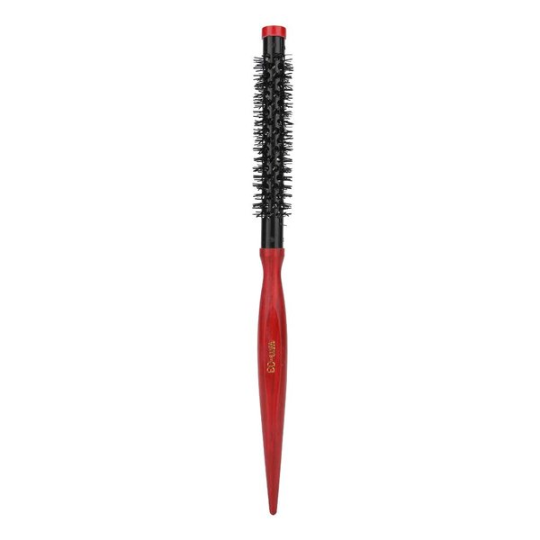 Small Mini Ultra Thin Aluminum Tube Nylon Bristles Styling Brush for Short Hair, Bangs, Beard, Lifting, and Curling (Number 3)
