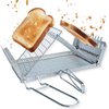 Bestargot Campfire Grill & Camping Toaster, Portable Camping Grates Over Fire Pit for Gas Stoves and Wood Stoves - Stainless Steel, Foldable, Compact, Ideal for Solo Camping, Picnics, and Fishing