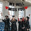 JunyRuny Pre-strung We Will Miss You Black Glitter Banner, Graduation Retirement Party Decorations, Going Away Farewell Gifts for Coworkers, Goodbye, Leaving, Army, Good Luck Supplies Decor