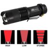 AR happy online 3 Pack Red Light Flashlight, 3 Modes Mini Red LED Flashlight, Zoomable Red Flashlight Torch with Clip for Night Vision, Astronomy, Aviation, Night Observation