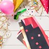 Happy 49th Birthday Banner Backdrop Red and Black 49 Years Old Background Bday Decorations for Women Men Photography Party Supplies Glitter