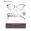 HEEYYOK Women Reading Glasses 4-Pack Colorful 3.00 Readers,Beautiful Pattern Cat Eye Glasses for Reading Lightweigth Flexible Spring Hinge Well Wear Look Younger