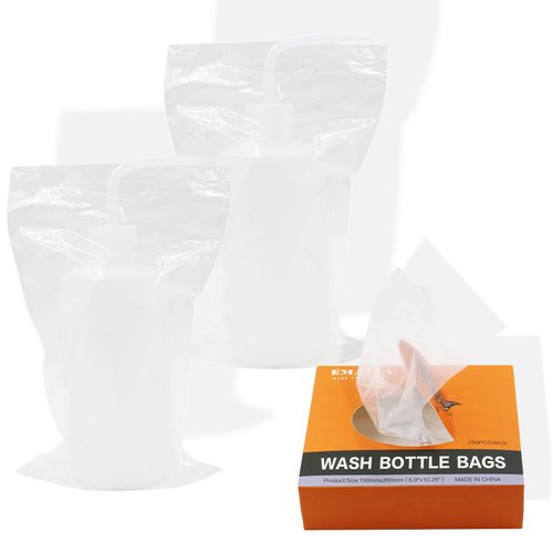Sotica Tattoo Bottle Bags - 250PCS Tattoo Wash Bottle Bags Tattoo Bottle Covers Tattoo Squeeze Bottle Bags Covers for Wash Bottles Tattoo Bottle Tattoo supplies…