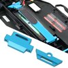 Tall Battery Holder Mount Hold Down for Traxxas 1/10 Slash 2WD 5822 5822A Chassis, Aluminium Alloy RC Battery Mount Plate, Battery Holder Mount with Strap for Traxxas 1/10 Slash (Blue)