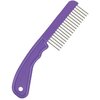 The Hair Doctor Extra Long Tooth Hair Comb 1 1/4 Inch With Handle (Purple Lavender)