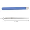 Lulong 2PC Diamond Dust Nail File - Stainless Steel Nail Dresser with Non Slip Professional Double Sided for Natural Nails- 9 Inch