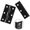 Murtenze 12 Pack 2.5 Inch Door Hinge Cabinet Hinge,Black Butt Hinges Ball Bearing Hinges Window Hinges Outdoor Hinges with Mounting Screws