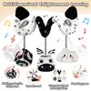 Car Seat Toys For Babies 0-6 Months,Hanging Rattle Toys for Crib Mobile, Baby Spiral Hanging Stroller Black And White High Contrast Baby Toys For Newborn 0 3 6 9 12 Months Baby Boys Girls (Zebra)