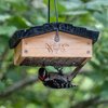 Nature's Way Bird Products CWF2 Cedar wood Suet Upside-Down Bird Feeder, 8.5"L x 8.5"W x 4.13"H, Black