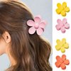 1Pc Purple Hair Claw Clips Flower Shaped Plastic Jaw Clips Anti-scratch Smell-less Useful Hold Tightly Purple Clips and Barrettes Hair Clips