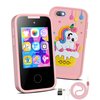 Kids Smart Phone Unicorns Gifts for Girls 6-8 Year Old Touchscreen Toy Cell Phone with Multi APPs 8G TF Card for Learning Play Christmas Birthday Gifts for Girls Age 3 4 5 6 7 8 9