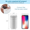 Car Diffuser Humidifier Aromatherapy Essential Oil Diffuser Car Air Freshener Diffuser USB Cool Mist Mini Portable Diffuser for Car Home Office Bedroom (White)