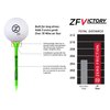 Zero Friction Victory 5-Prong Golf Tees (2-3/4 Inch, Green, Pack of 40)