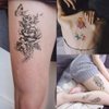 Yazhiji 41 pieces/lot Fashion Temporary Tattoos Waterproof for Men Women Adult Flowers Words Stickers and Expressions Body Art Tattoos Paper