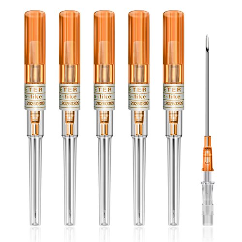 combofix Catheter Piercing Needles 6pcs 14G Gauge Piercing Needles IV Catheter Needles for Ear Nose Belly Navel Nipple Piercing Disposable Piercing Needles for Piercing Kit…