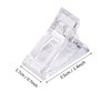 MIKIMIQI 5 Pcs Poly Gel Quick Building Nail Tips Clip Plastic Transparent Finger Extension UV LED Builder Finger Extension Clip Nail Tips Clips for Quick Building DIY Manicure Nail Art Tool