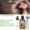 Mayan's Secret - 4oz Pure Castor Oil Organic Cold Pressed Unrefined Glass Bottle Hexane Free Hair Oil for Hair Growth, Eyelashes, Eyebrows – Oil for Skin, Face, Body