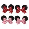 Mouse Ears Hair Bow Clips Polka Dot Barrettes for Girls Glitter Costume Accessories Birthday Party Decorations