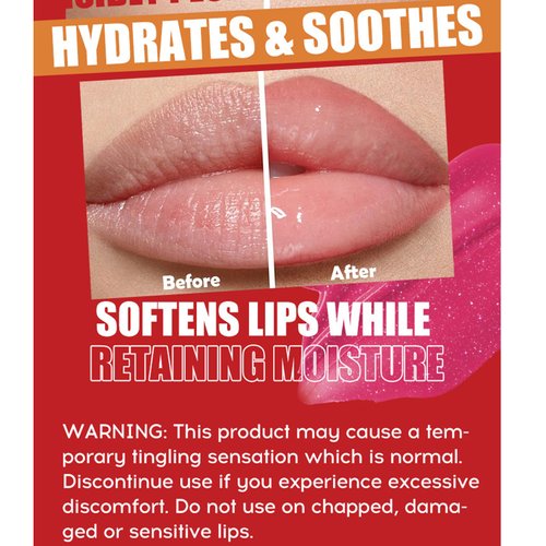 3 Colors Duck Lip Plump High Pigment Plumping Lip Gloss, Hydrating Fat Lip Oil Shiny Transparent Lip Plumper Gloss, Nourishing & Non-sticky Long Lasting Fresh Lip Gloss - Vegan Lip Makeup (A#)