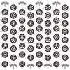 gisgfim 12 Packs Race Car Party Banners Wheel Tire Birthday Decorations Garland Kit Car Tyre Hanging Swirl Racing Car Paper Cutouts Banners Race Car Baby Shower Supplies for Kid Teen