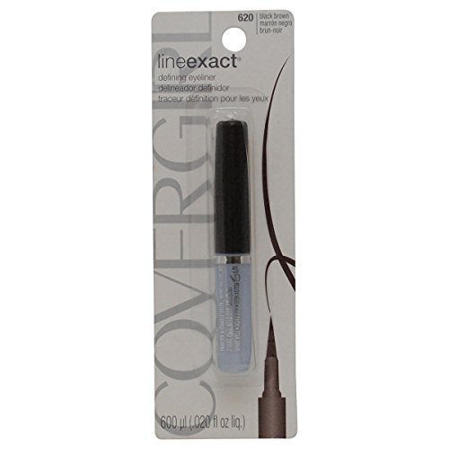 COVERGIRL Lineexact Liquid Eyeliner Black Brown 620, 0.02 Oz